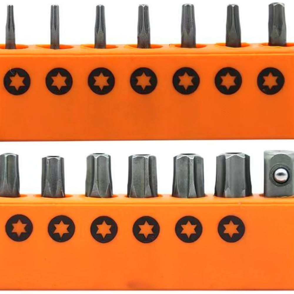 Hand Tools - プロフェッショナル仕様のS2鋼製トルクスドライバービットセット。精密な修理作業に最適な、耐久性に優れた工業用グレードのハンドツールアクセサリー。