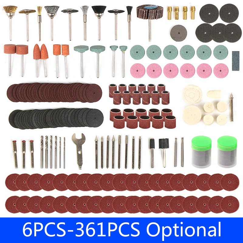 Cordless Rotary Tool Kit Accessories - ドレメルサンディングツール、ドレメルビット用電動ロータリーツール、木材および金属彫刻アクセサリー、6個-361個