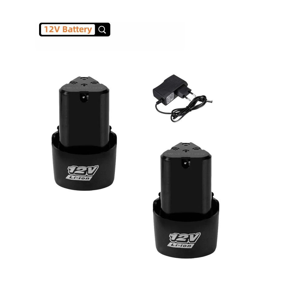 Electric Screwdriver Rechargeable Usb - 電動ドライバー用充電式リチウムイオンバッテリー,電動ドリル,ミニアングルグラインダーツール,12v,1500mah