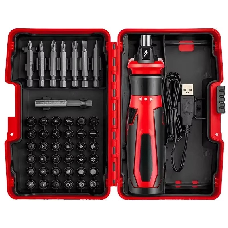 Electric Screwdriver Rechargeable Usb - 4V ミニ電動ドライバーセット。スマートコードレス電動ドライバー。USB充電式。手動ドライバー、ドリルツール。