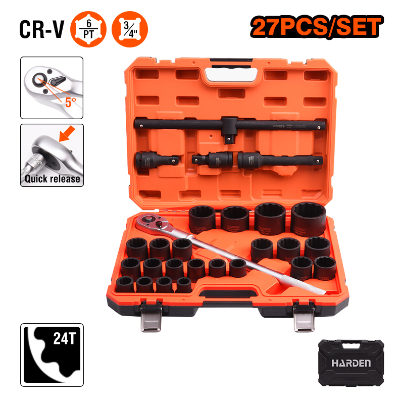 HARDEN 27点セット 3/4インチドライブソケットセッ - Hand Tools のレビューと価格