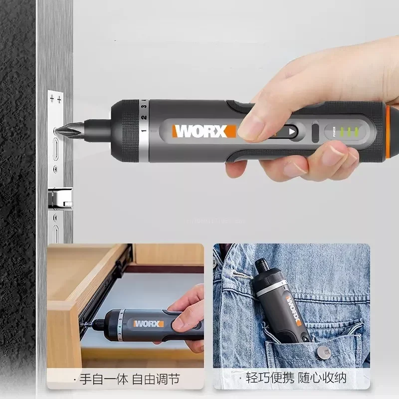 WORX WX242 4V 電動ドライバーセット。スマートコ - Electric Screwdriver Rechargeable Usb のレビューと価格