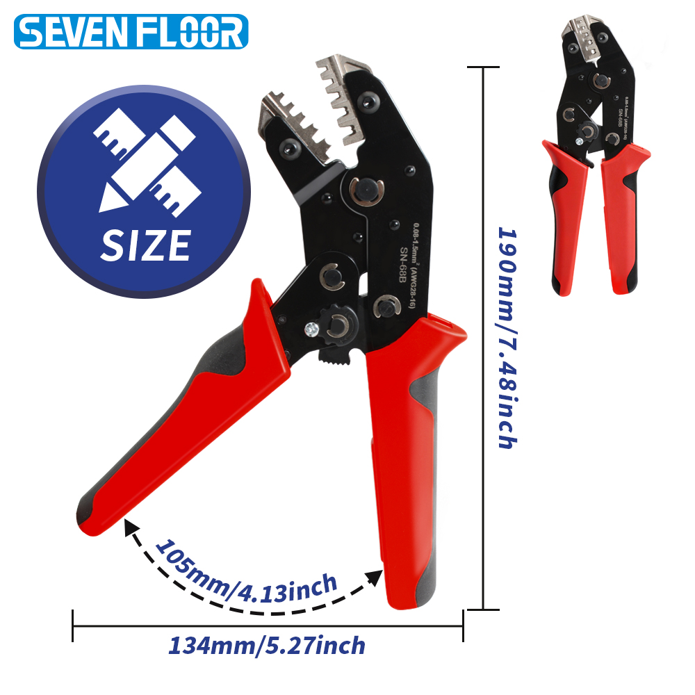 ラチェット圧着ペンチ SN-68B 0.08-1.5mm²( - Automatic Wire Stripper Cutter のレビューと価格