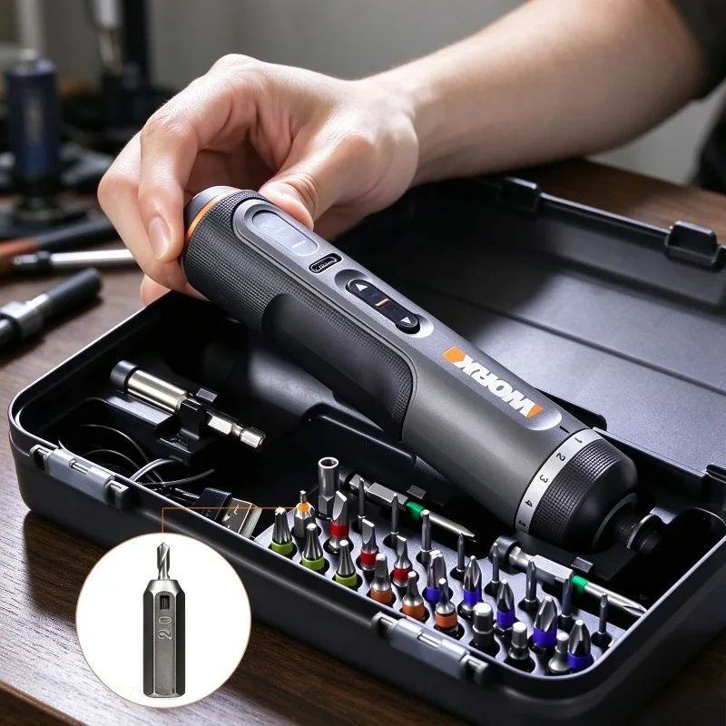 WORX WX242 電気ドライバーセット。スマートコードレ - Electric Screwdriver Rechargeable Usb のレビューと価格