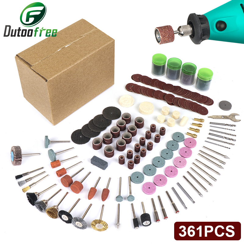 361 ピース/ロット電動工具ドレメルロータリーツールアクセ - Cordless Rotary Tool Kit Accessories のレビューと価格