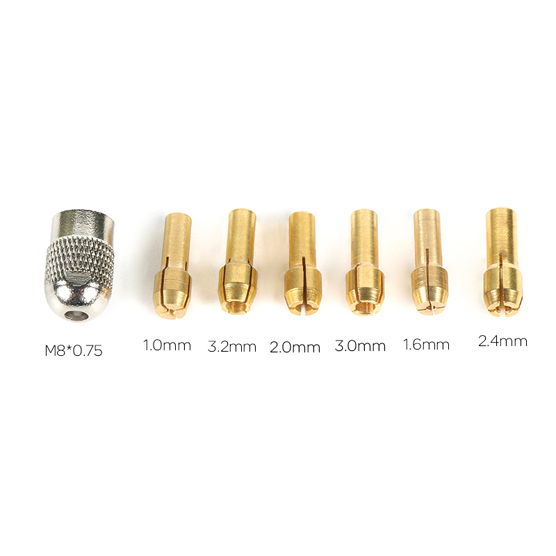 7 ピース/ロットドリルヘッドロックチャックキットミニドリル - Cordless Rotary Tool Kit Accessories のレビューと価格
